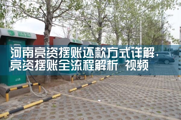 河南亮资摆账还款方式详解