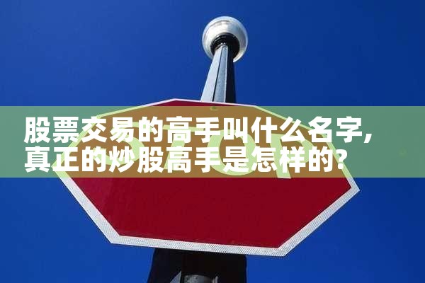 股票交易的高手叫什么名字|小牛股