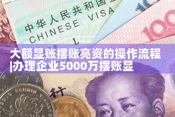 大额显账摆账亮资的操作流程