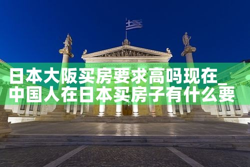 20万能在大阪买房吗现在