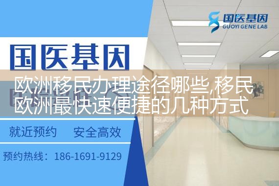 欧洲移民办理途径哪些