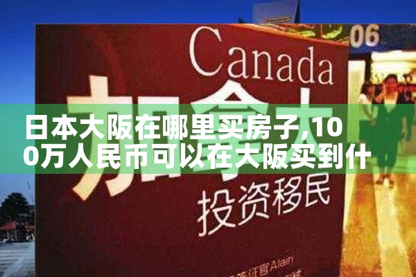 日本大阪10几万买房的人