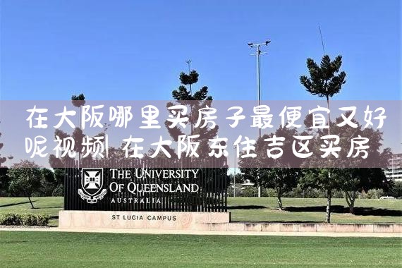大阪买房的注意事项和风险分析图