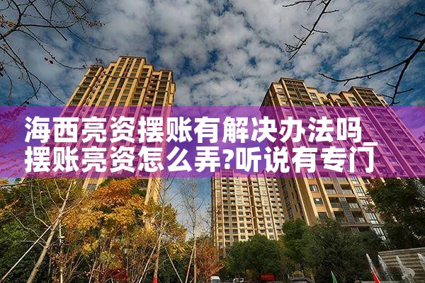海西亮资摆账有解决办法吗