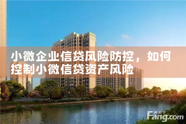 小微企业信贷风险防控
