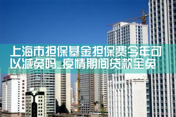 上海担保基金全称叫什么名字来着